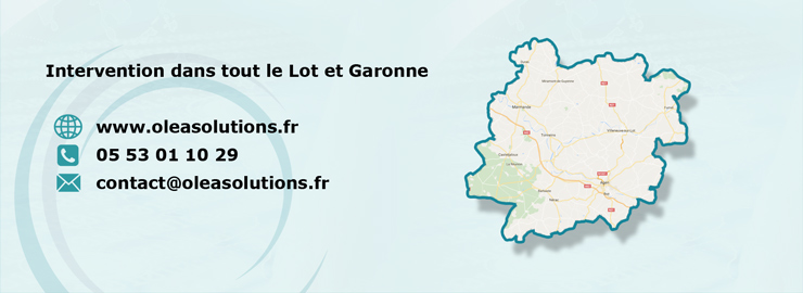 Oleasolutions intervient dans tout le Lot et Garonne (82)